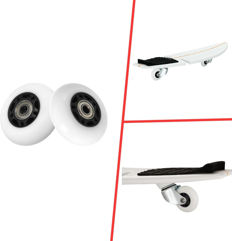 KAMIER Rip Surf 68mm x 24mm Wheels Replacement for Razor RipStik Ripsurf Ripster Mini Skateboard Caster Board FlashRider RipRider PowerRider 360 Kids Drift Caster Trike CasterBoard Scooter Wheel Parts - Image 2